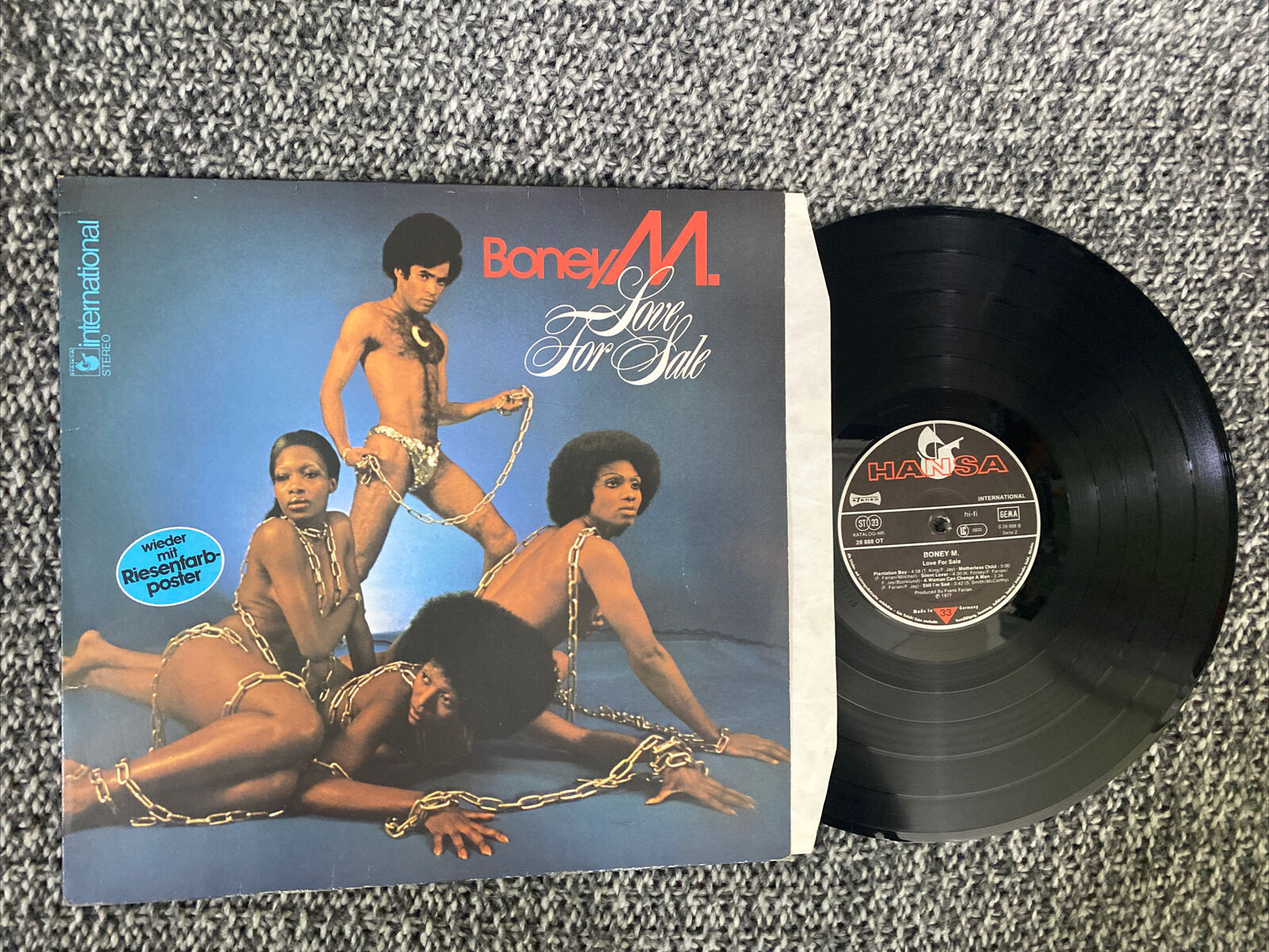 Boney M  Lp Love For Sale 1977 V. G / Vinyl N. M Hansa Original Press