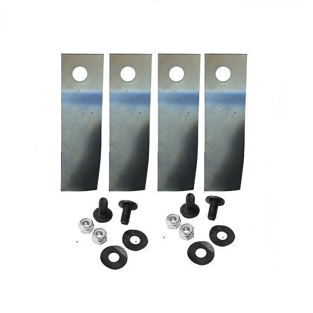 4x Blades Bolts for GMC Rear Catcher Lawn Mower w Swing Back Blades