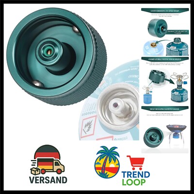 Gaskocher Adapter für Easy Clic Plus System Zum Umstellen von CV Bajonettansc...