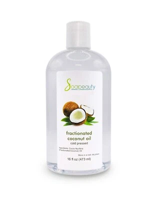 Fractionated Coconut Oil 100% Pure & Natural Cold Pressed Free Shipping
