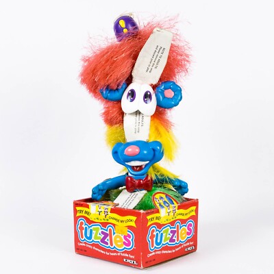 BNIB 1995 Ertl Fuzzles toy Bear gonk troll