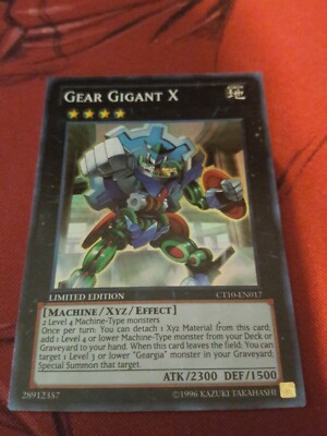 Gear Gigant X; Super Rare Limited Edition CT10-EN017 Nm 