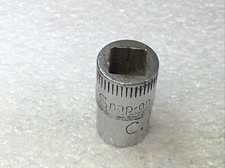 Snap On#M408 - 9/32" Drive, 1/4" Double Square, 8 Point, Socket-USA-Vintage-