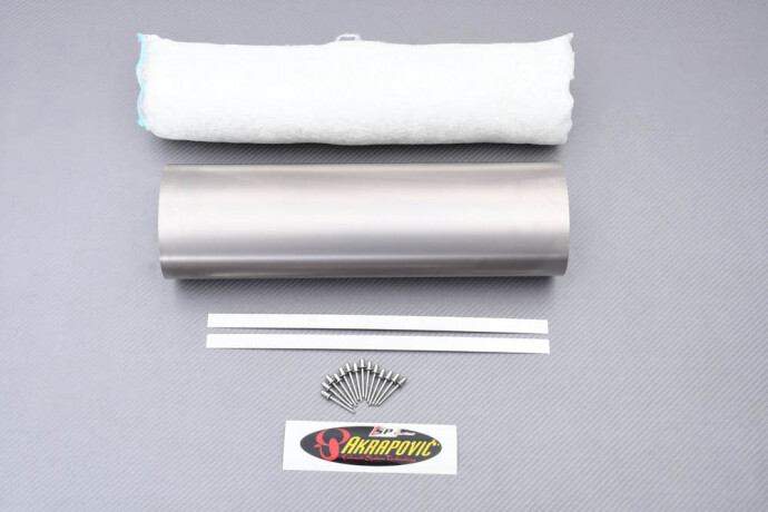 AKRAPOVIC P-RK57TD42 tube de rechange échappement moto titane et isolant thermique MS-H6SO9-DT