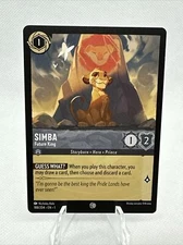 Simba - Future King 188/204 Common The First Chapter Disney Lorcana TCG