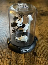 STEAMBOAT WILLIE  DOMEZ Mini Figure Zag Toys 3” Mickey Mouse In Plastic Dome