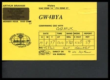 1 x QSL Card Radio UK GW4BYA - Cross Hands Llanelli Wales - 1997 ≠ Q476
