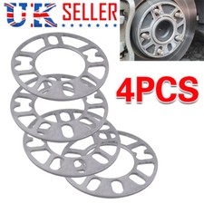 4X 5mm Alloy Aluminum Wheel Spacers Shims Spacer Universal 4/5 Stud Car Kit R