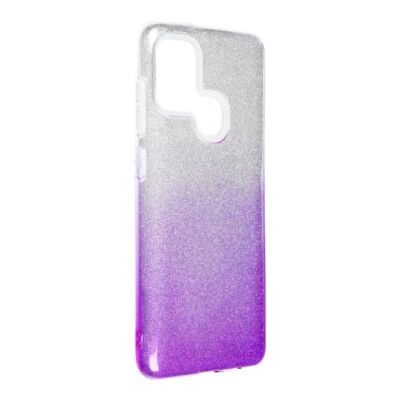 Handyhülle für Samsung Galaxy A21s Schutzcase Cover Bumper Etuis Glitzer Violett