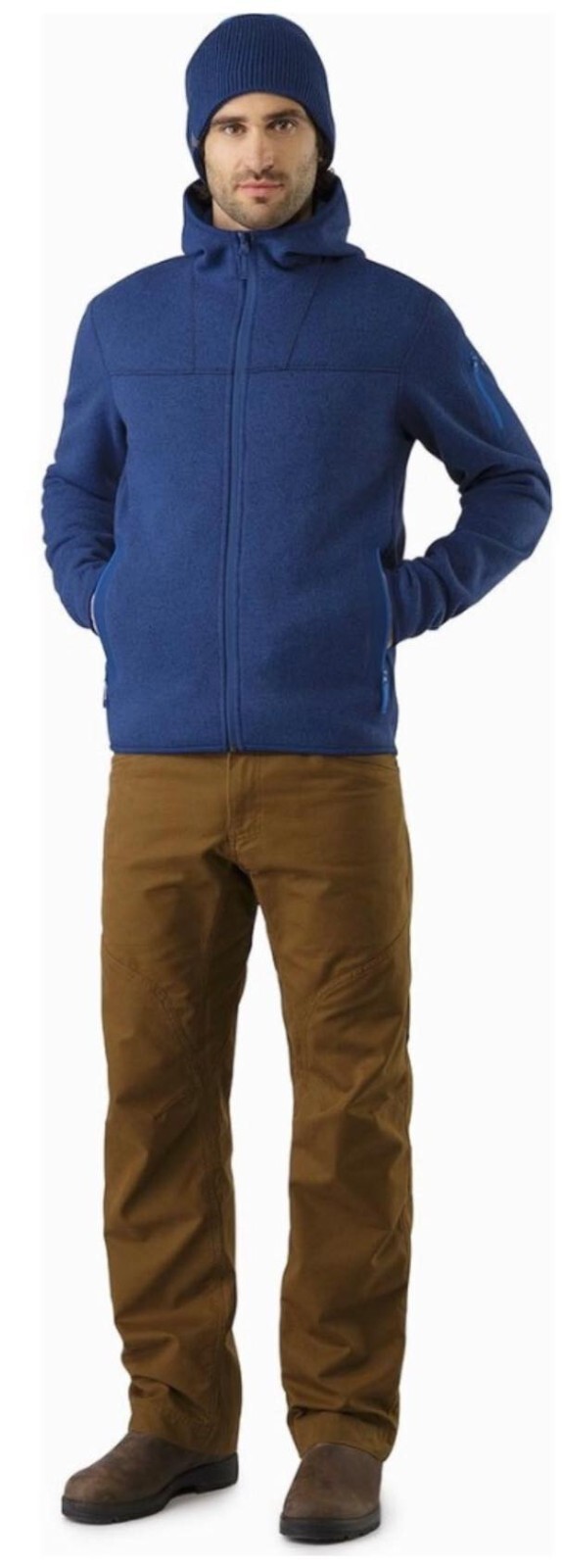 Felpa con cappuccio da uomo blu Arc'teryx taglia S
