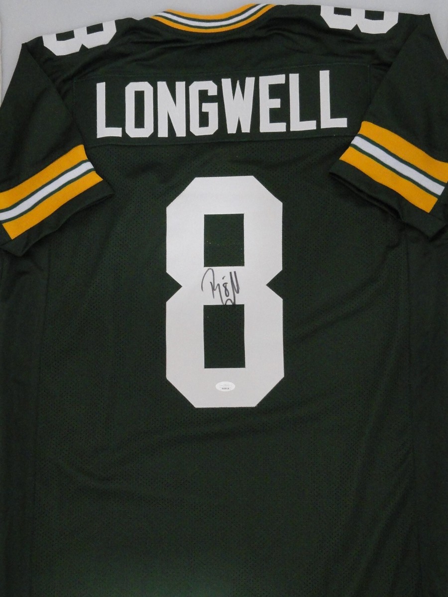 Packers Kicker RYAN LONGWELL Signed Custom Replica Green Jersey