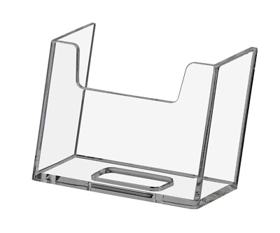 Qty 5 Vertical Business Card Attachment Acrylic Holder Hardware Clear 