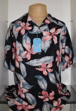 Roundtree  Yorke Caribbean Tropical Shirt Button Down Short Sleeve S85WC423T