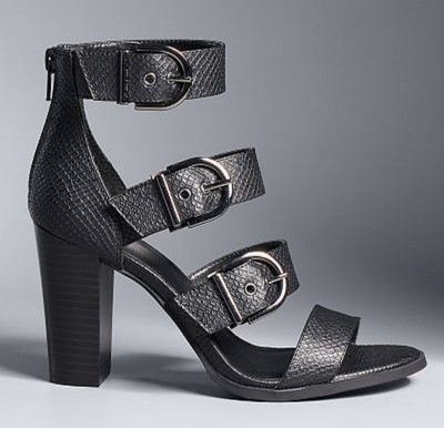 Simply Vera Vera Wang Dusseldorf Women's High Heel Sandals Black  10 $70 Value