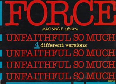 FULL FORCE Unfaithful So Much 12''-Maxi/DUTCH