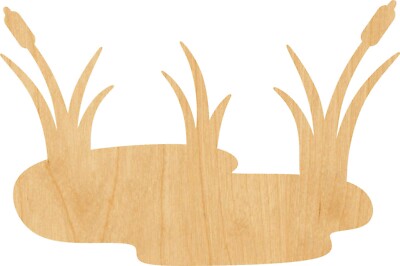 Pond Laser Cut Out Wood Shape Craft Supply - Woodcraft Cutout