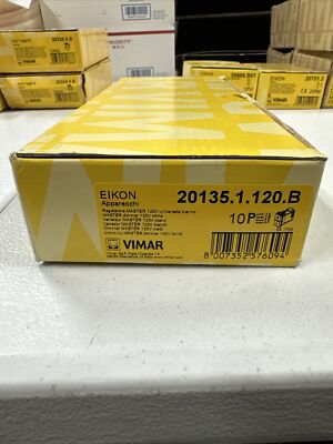 ( 10 Pack ) Vimar Eikon 20135.1.120.B Master Dimmer 120V (White)