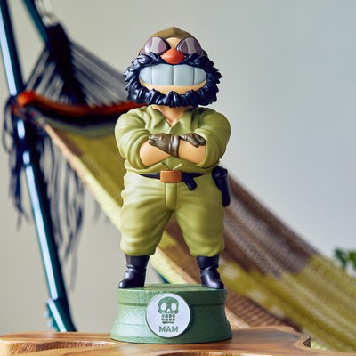 [LIMITED]Ghibli GBL Porco Rosso Mamma Aiuto Boss Bobblehead Big Figure F/S Japan
