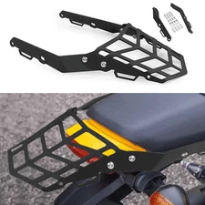 Black Rear Tail Rack Luggage Support Bag Box For Honda GROM 125 MSX 125 2021-23