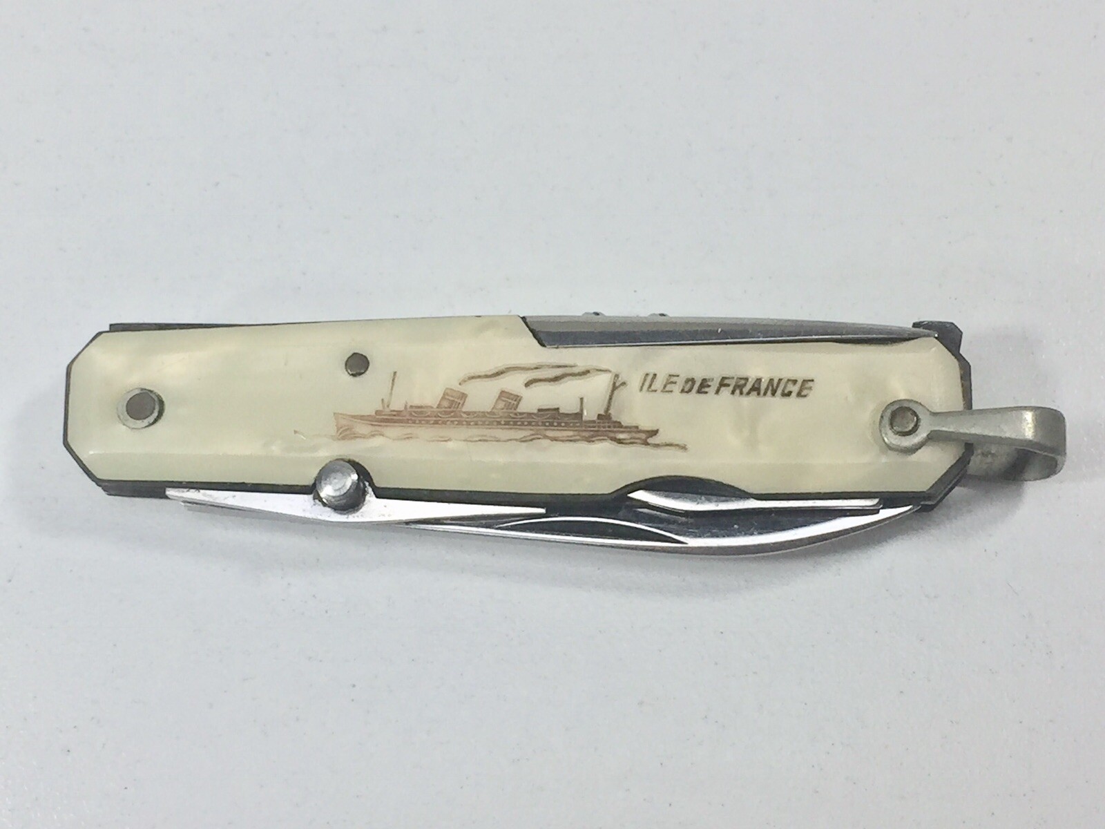Antique Souvenir Pocket Knife From ILE De France The Pride Of France eBay