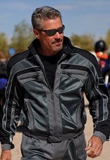 Olympia Moto Sports Men's Airglide 3 mesh Tech Jacket Black Size Medium New!!