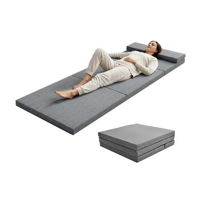 Travel Mattress for Adults - Foam Sleeping Mat, Roll-Up Camping Bed, Portable Fl