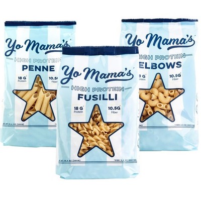 Pasta 3 Variety Fusilli Penne Elbow High Protein High Fiber 3 (10.6 oz Bags)