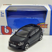 Burago Volkswagen Polo GTi Mk 5 in Black 1.43 Diecast Model Car New Boys Toys