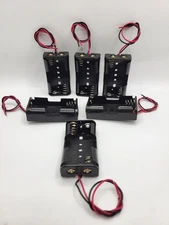 6Pcs Battery Holder Case Box with 5" Wire Leads for 2X Series AA Batteries 3V US