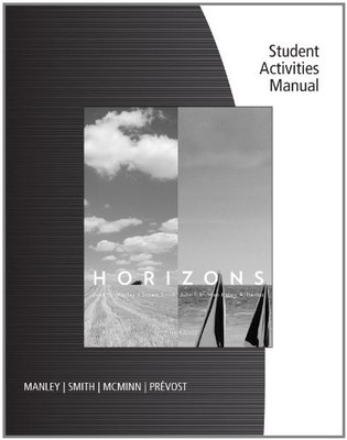 STUDENT ACTIVITIES MANUAL FOR By Joan H. Manley & Stuart Smith **Excellent**