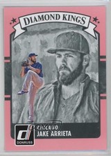 2016 Panini Donruss Diamond Kings Pink Border Jake Arrieta #5 b9e