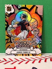 2025 Donruss Baseball James Tibbs III Bomb Squad! HOLO 015/199 Giants #14