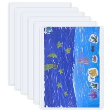 7PCS 8.5"x11" Rigid Clear Page Protectors for Photos, Documents, Certificates