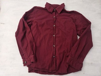 C.E. Schmidt Button Up Fit For Her Shirt Womens M Medium  Red Work Wear