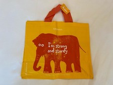 Sainsbury Elephant Tote Bag Orange Shopper La...