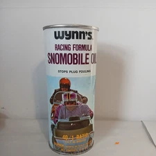 Vintage Wynn’s Snowmobile Oil Racing Formula 16 Ounce Can Great Graphics! 
