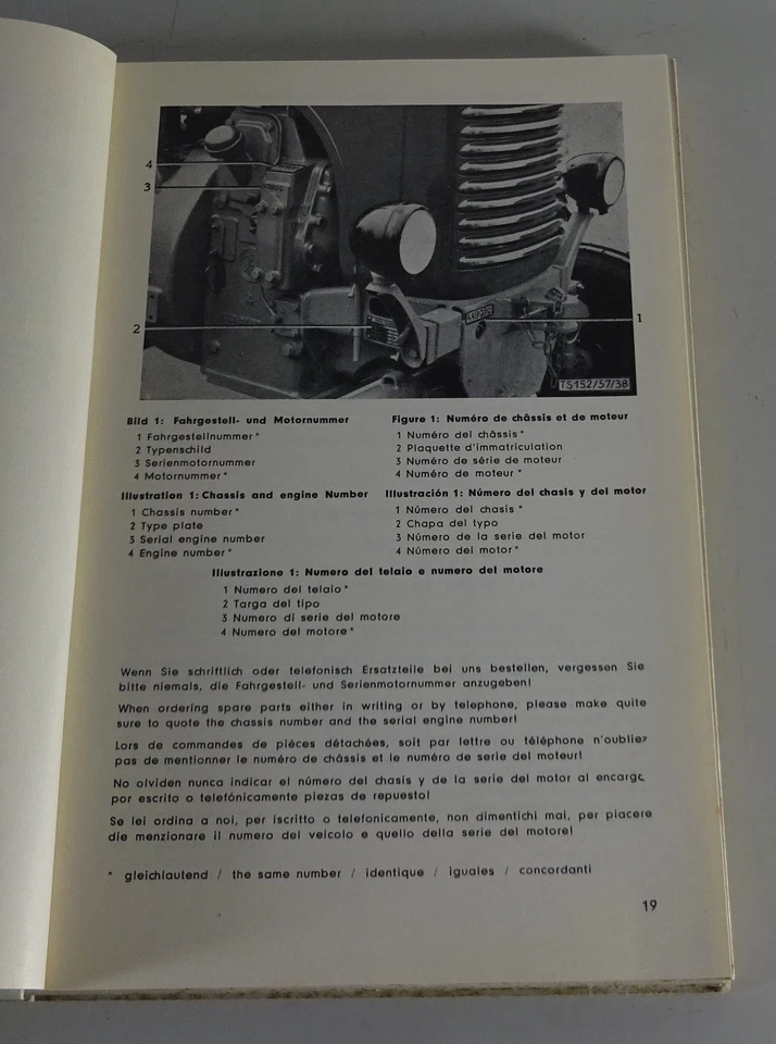 Catalogo Ricambi/Listello di Ricambio Steyr Diesel Trattore Tipo 80 80a 80s - Immagine 2 di 3