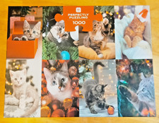 CHRISTMAS CAT 1000 Pc Puzzle. NEW/SEALED. Woman-owned Company. 27.5" x 20"