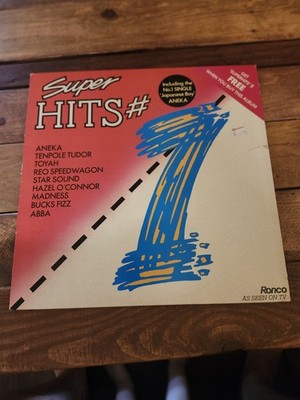 Ronco Super Hits #1 12'' Black Vinyl LP Compilation Pop RTL 2058 Aneka Madness