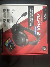 HyperX Cloud Alpha 2 Wireless Gaming Headset Black with RGB Base Station