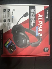 HyperX Cloud Alpha 2 – Wireless Gaming Headset (Black) with RGB Base Station