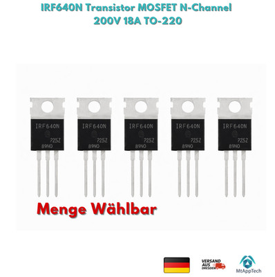 IRF640N MOSFET N-Channel 200V 18A 125W TO-220  - IRF640   1-10 Stück Auswahl