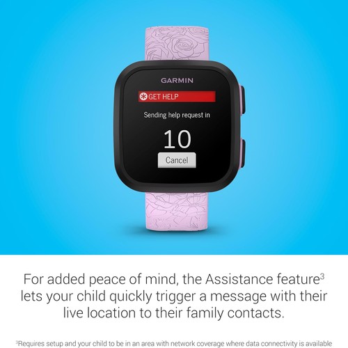 Garmin Bounce Kid Smartwatch bidirectionnel message texte et vocal localisation piste - lilas - Photo 12/12