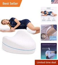 Legacy Leg Knee Foam Support Pillow for Side Sleepers Soothing Relief for B...