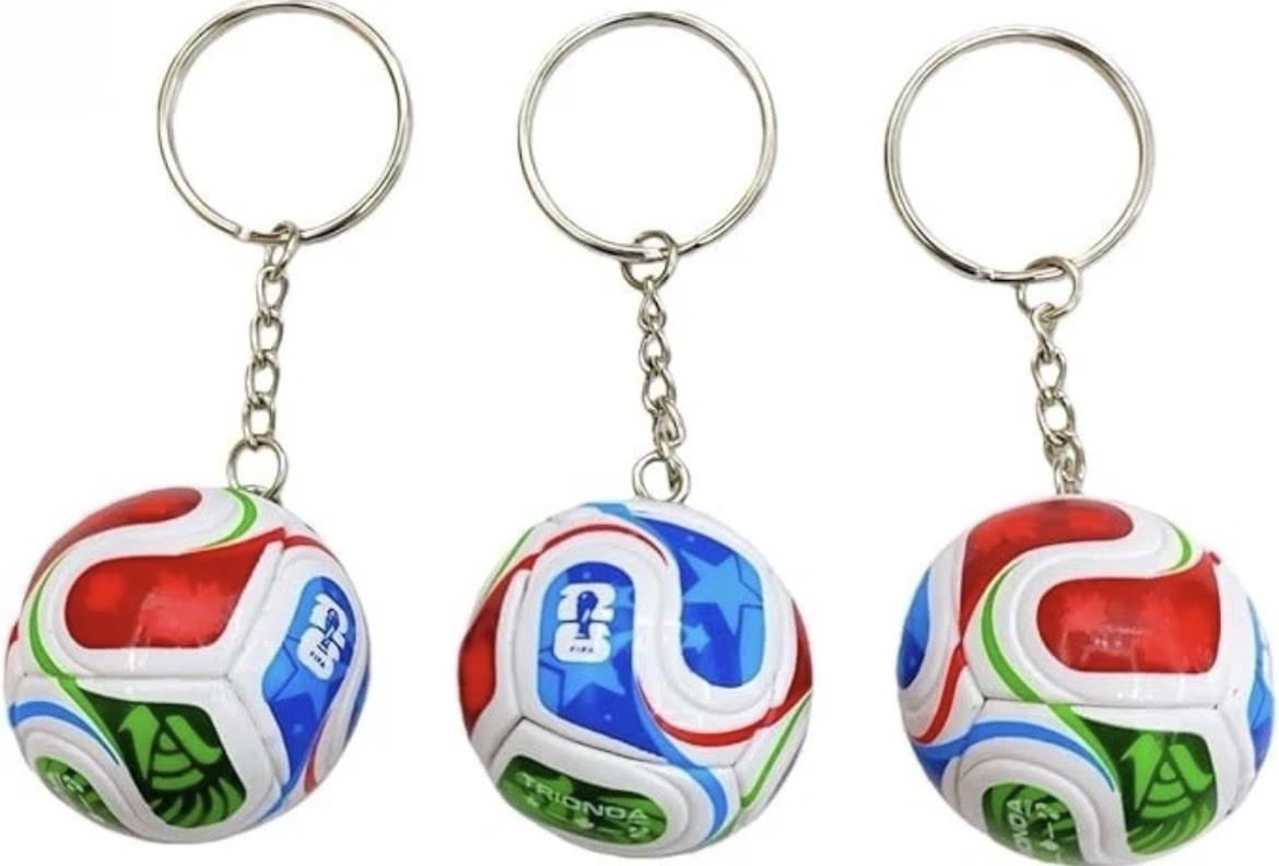 3PC 2026 World Cup 3D Soccer Ball Keychain Mini Football Pendant
