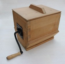 ❤️ altes großes Butterfass aus Holz Butterschleuder Buttermaschine