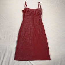 Vintage City Triangles Slip Dress Sparkles Holiday Small Made In USA