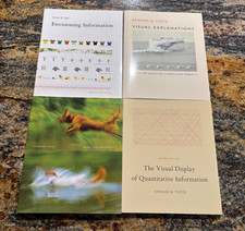 Edward Tufte 4-Book Set Data Visualization De...