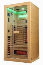 Professor Health HotBox 1 Indoor Infrared Sauna 1 Seat 13 AMP Lights, Music