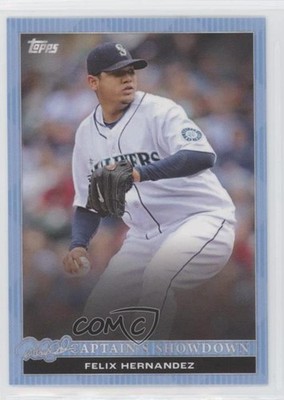2022 Topps Derek Jeter Call of the Captain Sky Blue /150 Felix Hernandez #42 4o6